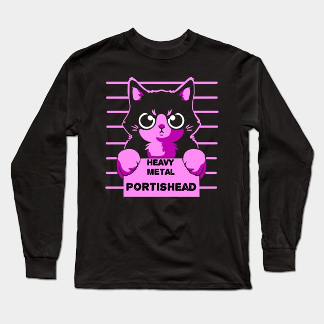 Portishead cats Long Sleeve T-Shirt by Background wallpapers 